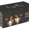 Service à raclette à la bougie Cookut Lumi Les Plus Brillantes services poêlons et spatules pour 2 - Champagne