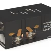 Service à raclette à la bougie Cookut Lumi Les Plus Brillantes services poêlons et spatules pour 2 - Argent onyx