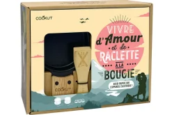Service à raclette à la bougie Cookut Lumi édition limitée services poêlons et spatules pour 2