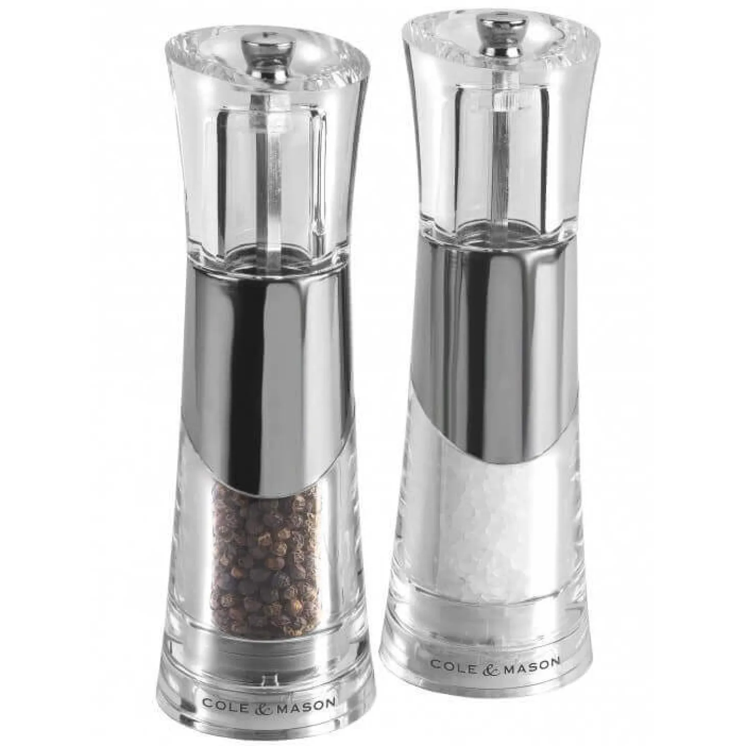Set assaisonnement Cole & Mason Bobbi poivrier et salière 18,5cm