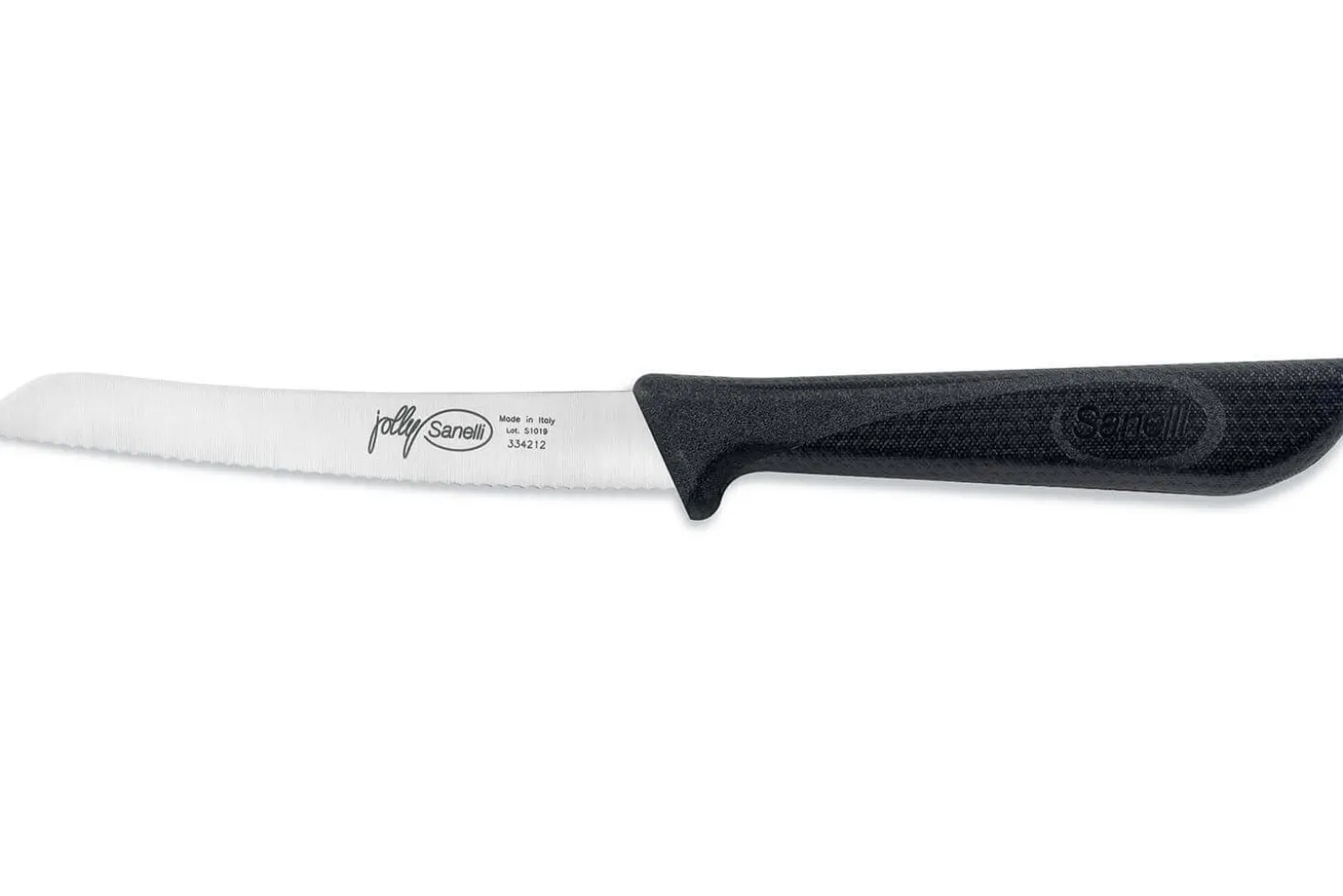 Set 3 couteaux de cuisine Sanelli Jolly acier inox manche noir