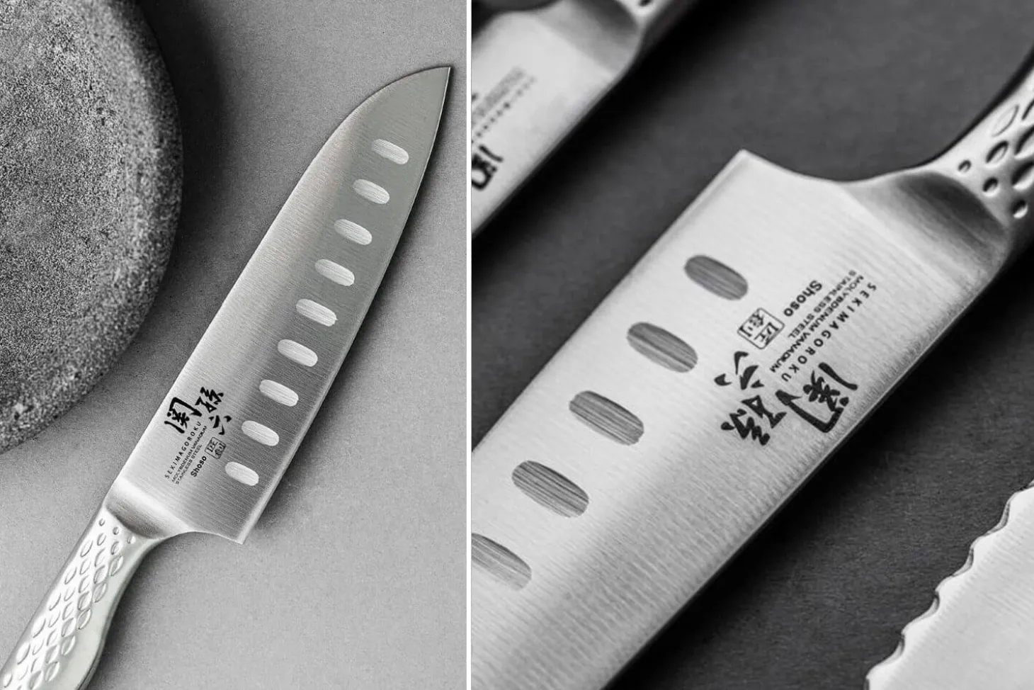 Set 3 couteaux Kai Seki Shoso Office + Universel + Santoku
