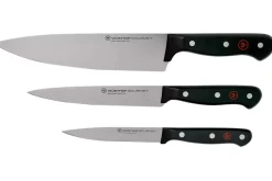 Set 3 couteaux Wüsthof Gourmet - Chef 20cm + découper 16cm + office 12cm