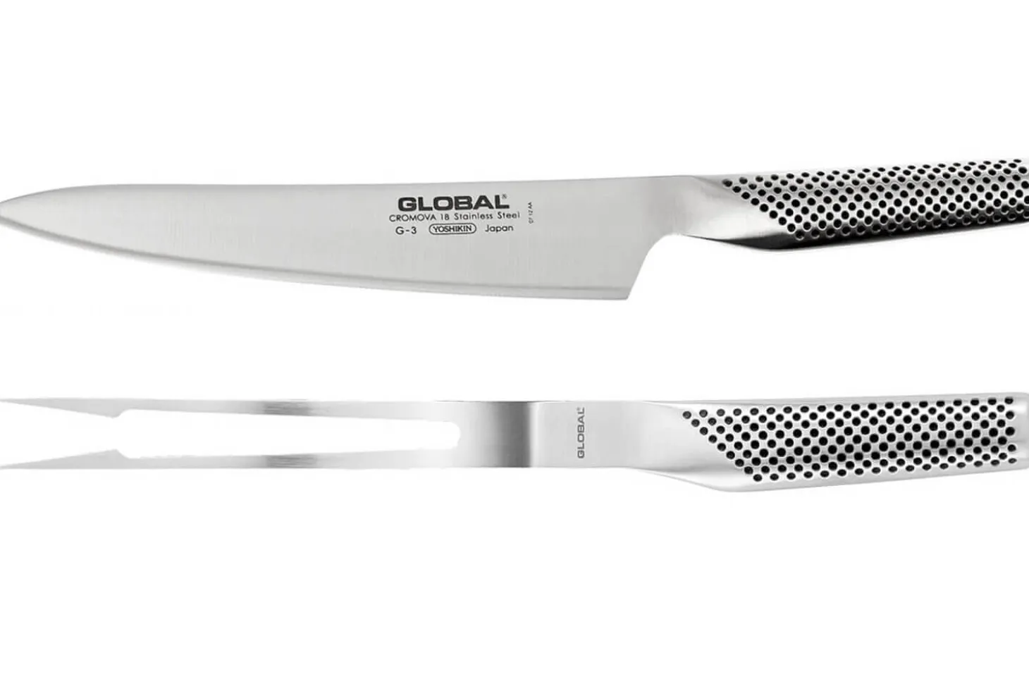 Set 2 couverts à viande japonais Global G313 acier inox
