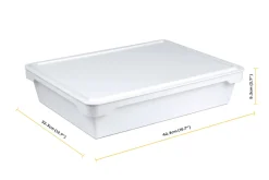 Set de 2 bacs à pâtons Ooni en PP 42,3 x 32,3 x 9,3cm