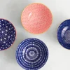 Set de 4 bols KitchenCraft en céramique Blues design diamètre 15cm