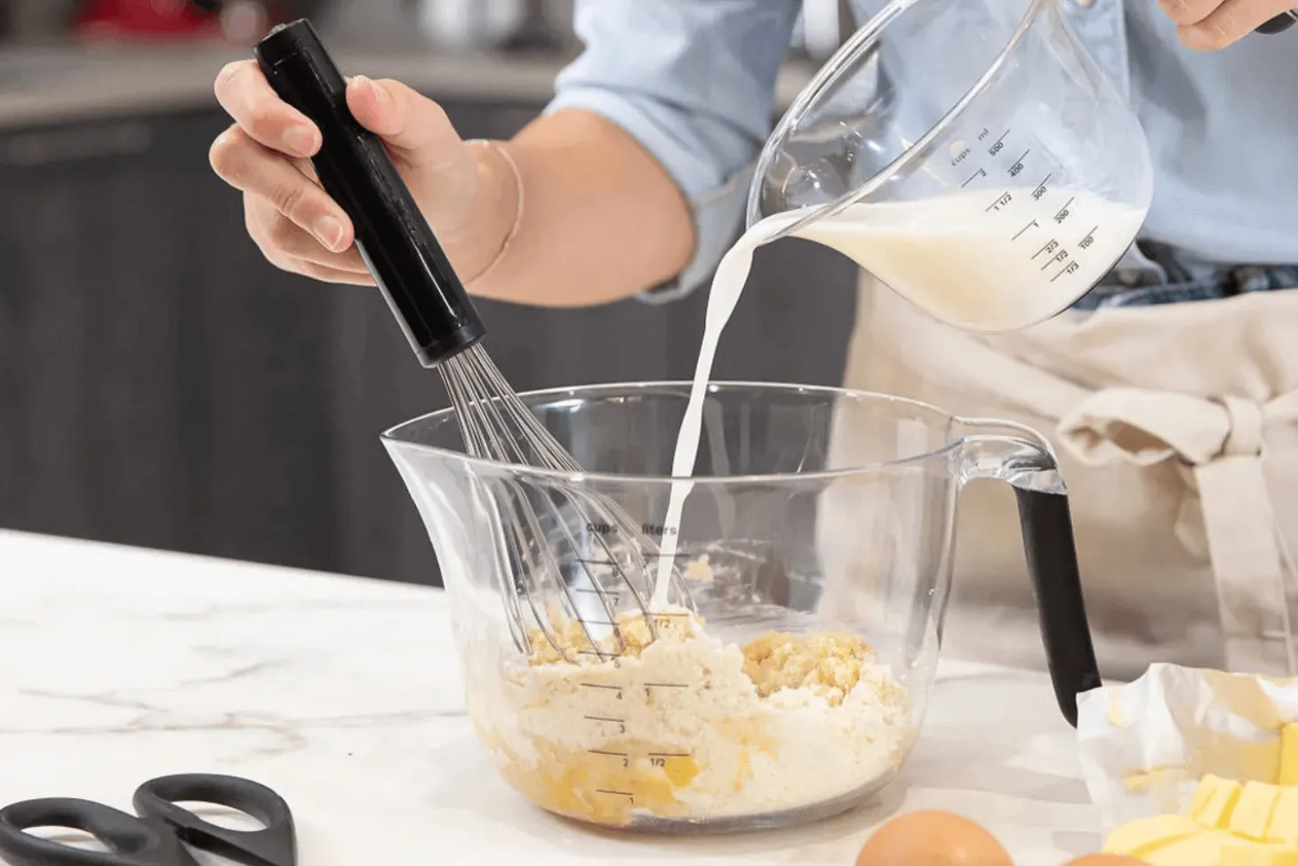 Set de 3 bols à mélanger et à mesurer Kitchen Aid avec poignée