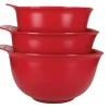Set de 3 bols à mélanger Kitchen Aid en polymère rouge