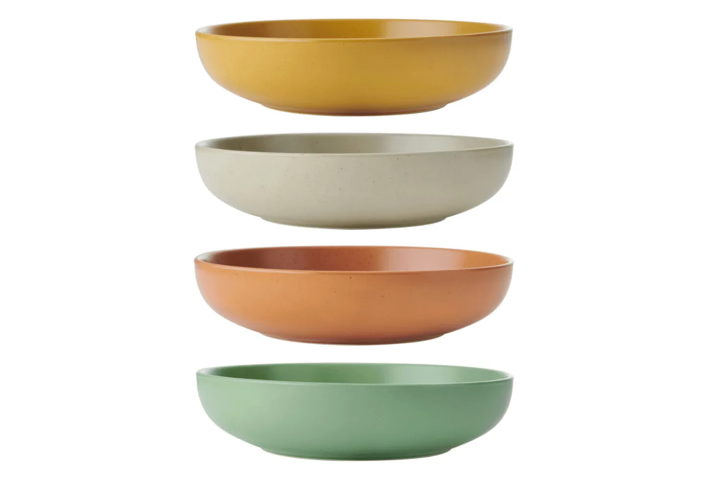 Set de 4 bols à pâtes KitchenCraft Idilica en grès multicolore 21cm