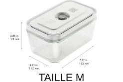 Set de 3 boîtes sous vide Zwilling Fresh & Save S/M/L en verre borosilicate