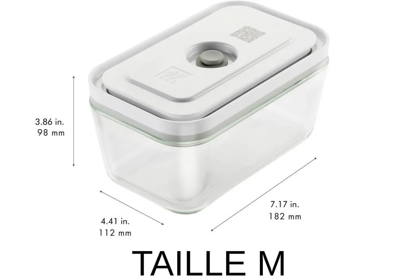 Set de 3 boîtes sous vide Zwilling Fresh & Save S/M/L en verre borosilicate