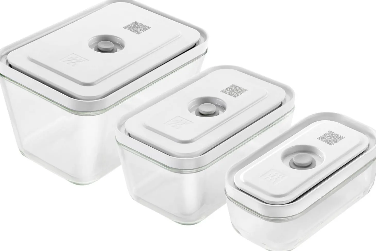 Set de 3 boîtes sous vide Zwilling Fresh & Save S/M/L en verre borosilicate