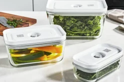 Set de 3 boîtes sous vide Zwilling Fresh & Save S/M/L en verre borosilicate