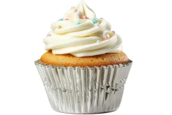 Set de 50 caissettes à cupcakes Patisdécor argentées