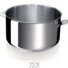 Set de 3 casseroles Beka Evolution en inox 16, 18 et 20cm - Poignée amovible incluse