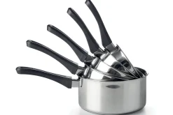 Set de 5 casseroles Beka Polo en acier inoxydable 18/10 et poignée en bakélite