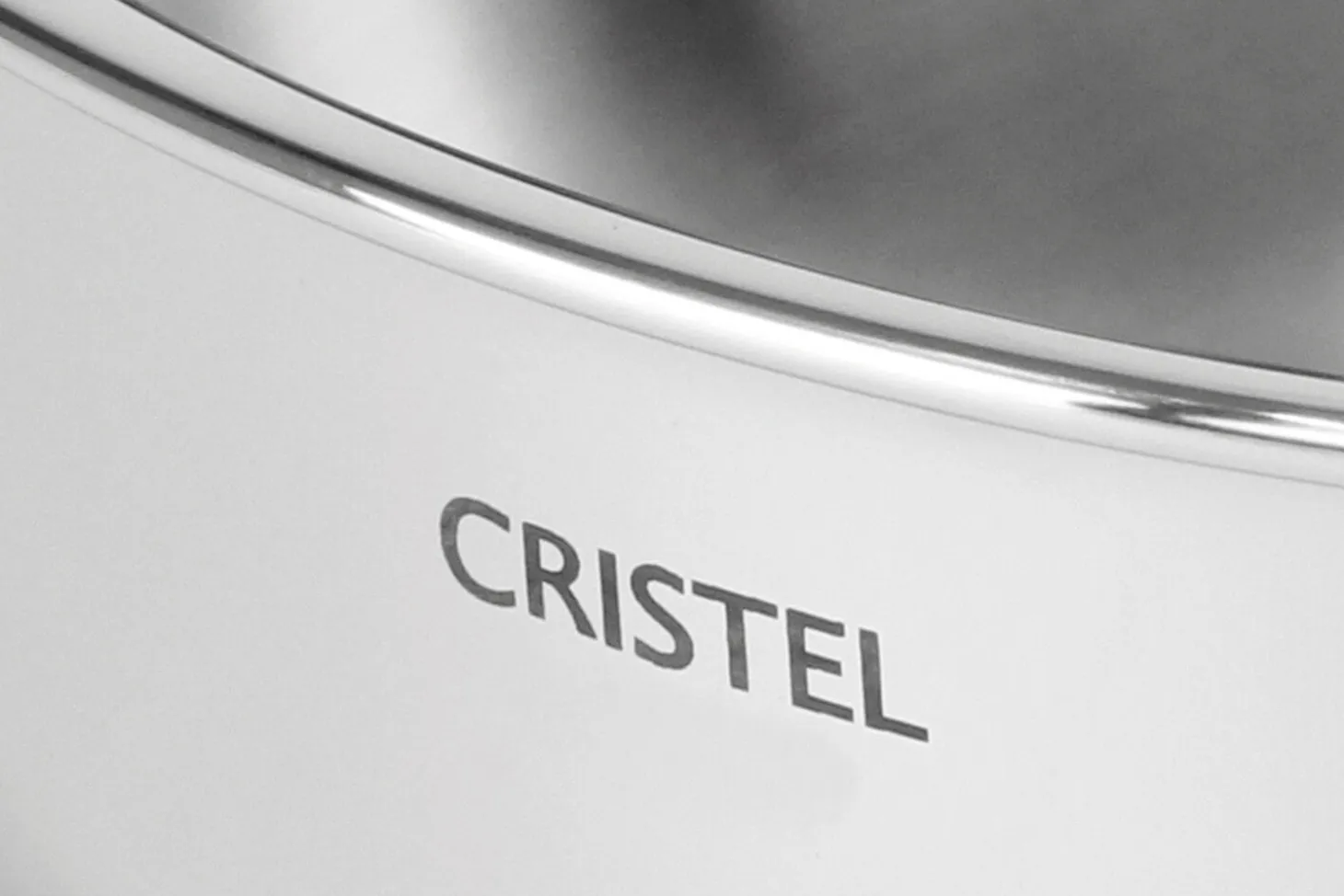 Set de 3 casseroles Cristel Castel'Pro en acier inoxydable 18/10 5 ply - 16, 18, 20cm