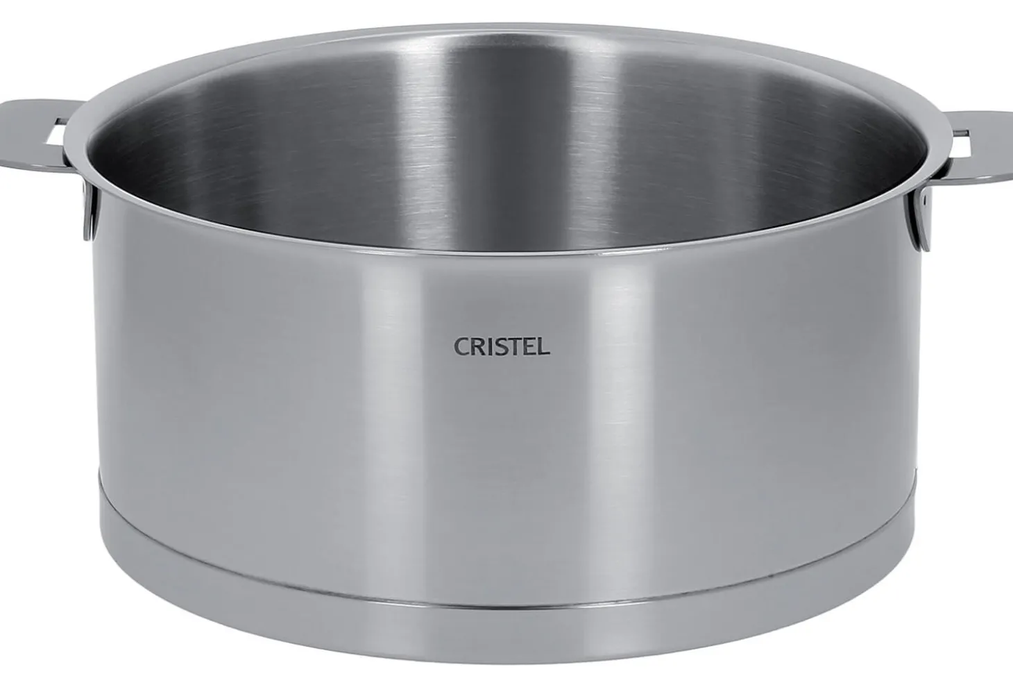 Set de 4 casseroles Cristel Strate Amovible en acier inox 18/10 + 2 poignées Strate inox