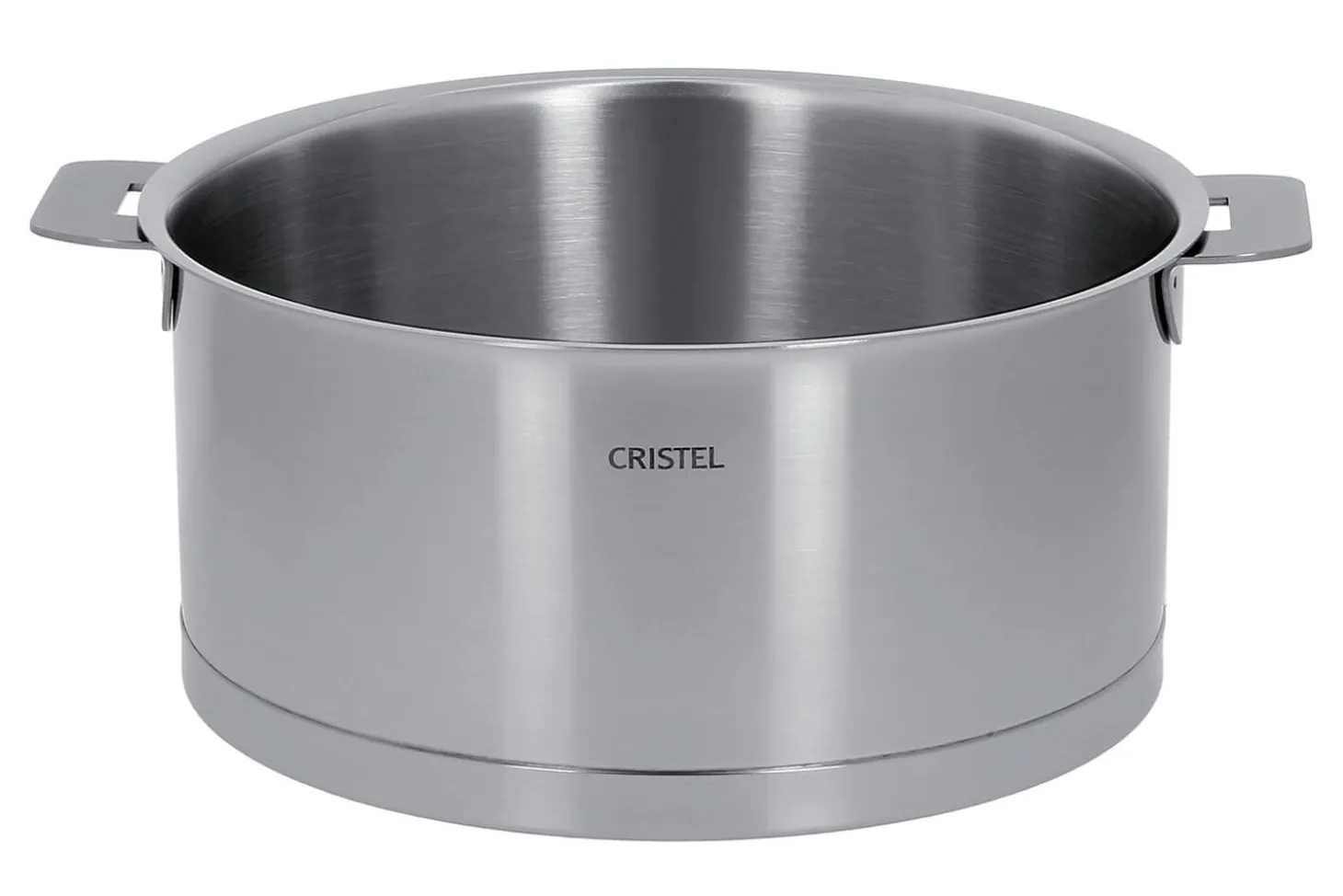 Set de 4 casseroles Cristel Strate Amovible en acier inox 18/10 + 2 poignées Strate inox