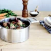 Set de 4 casseroles Cristel Strate Amovible en acier inox 18/10 - 14, 16, 18 et 20cm