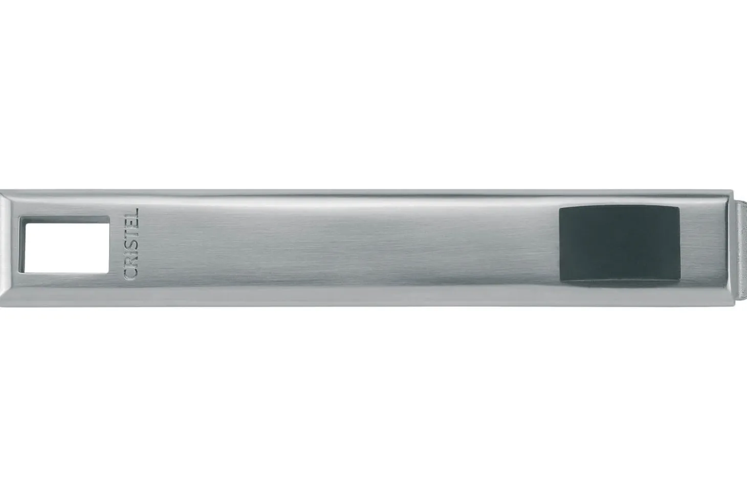 Set de 3 casseroles Cristel Strate Amovible en acier inox 18/10 + 1 poignée Strate inox