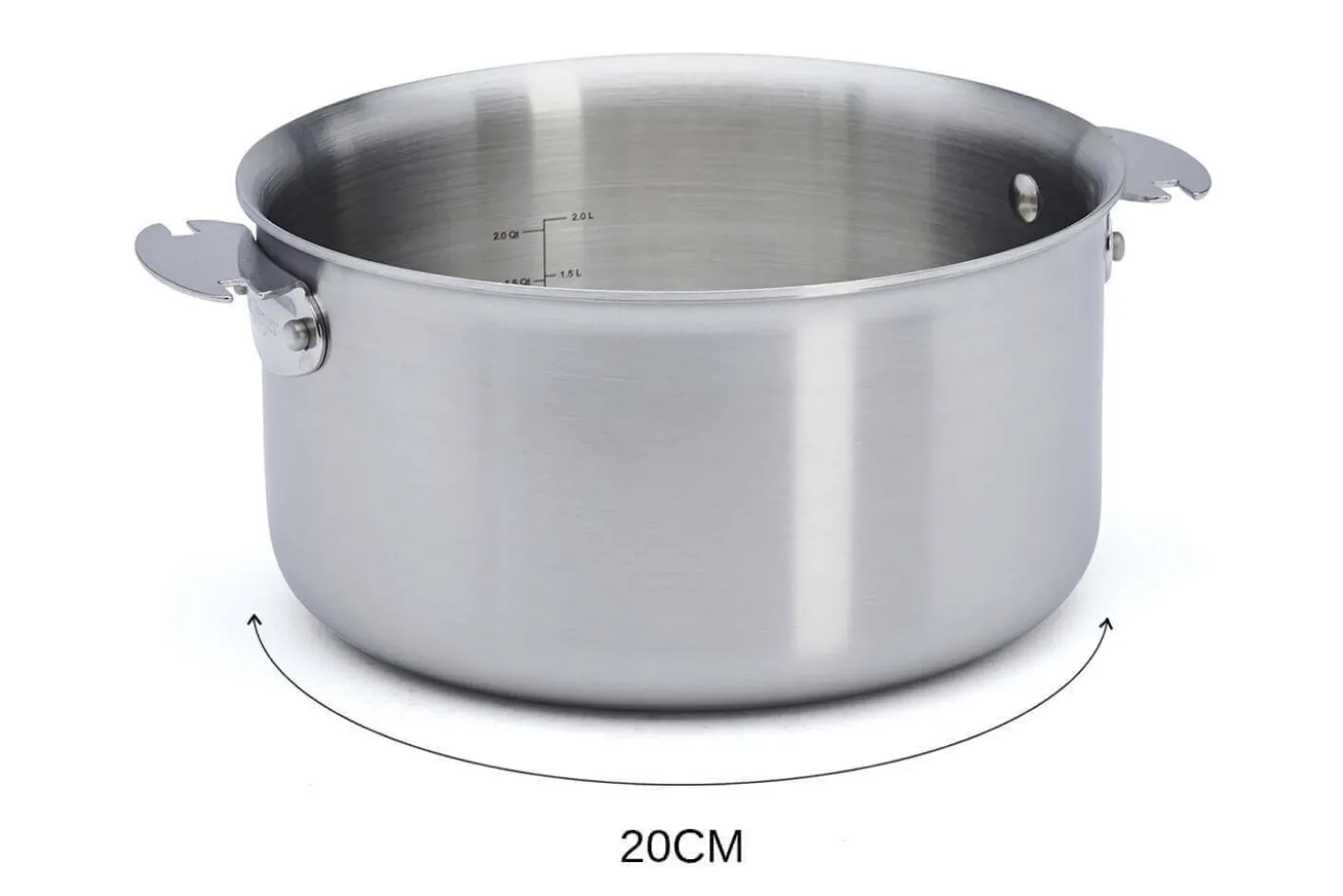 Set de 2 casseroles De Buyer Alchimy Loqy en inox avec poignée amovible