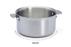 Set de 2 casseroles De Buyer Alchimy Loqy en inox avec poignée amovible