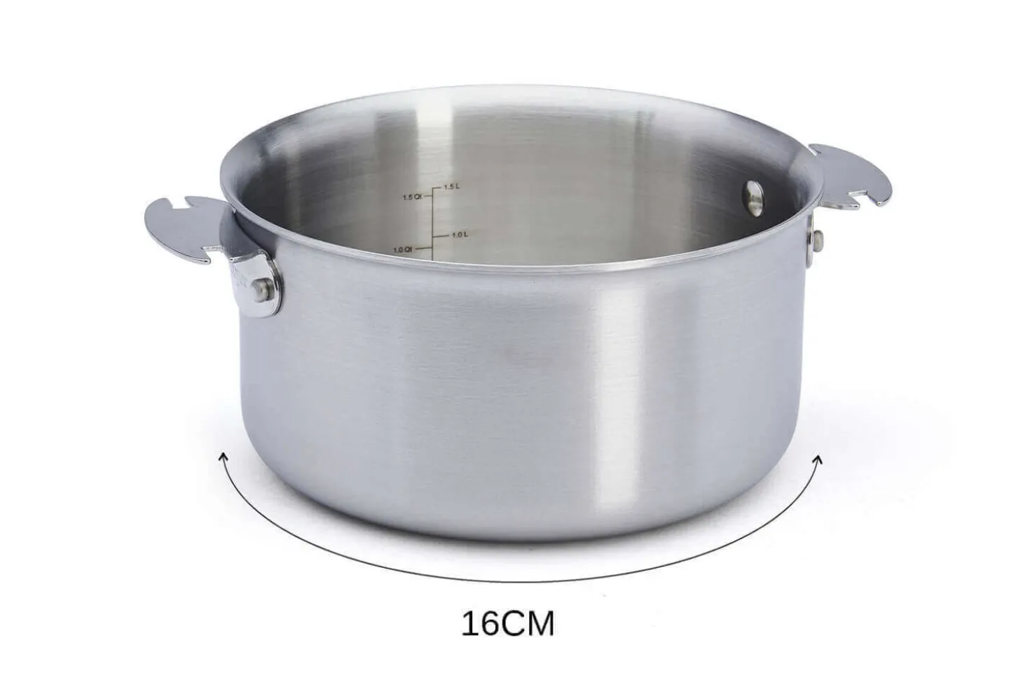 Set de 2 casseroles De Buyer Alchimy Loqy en inox avec poignée amovible