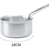 Set de 3 casseroles De Buyer Alchimy en inox 18/10 3 plis 16, 18 et 20cm