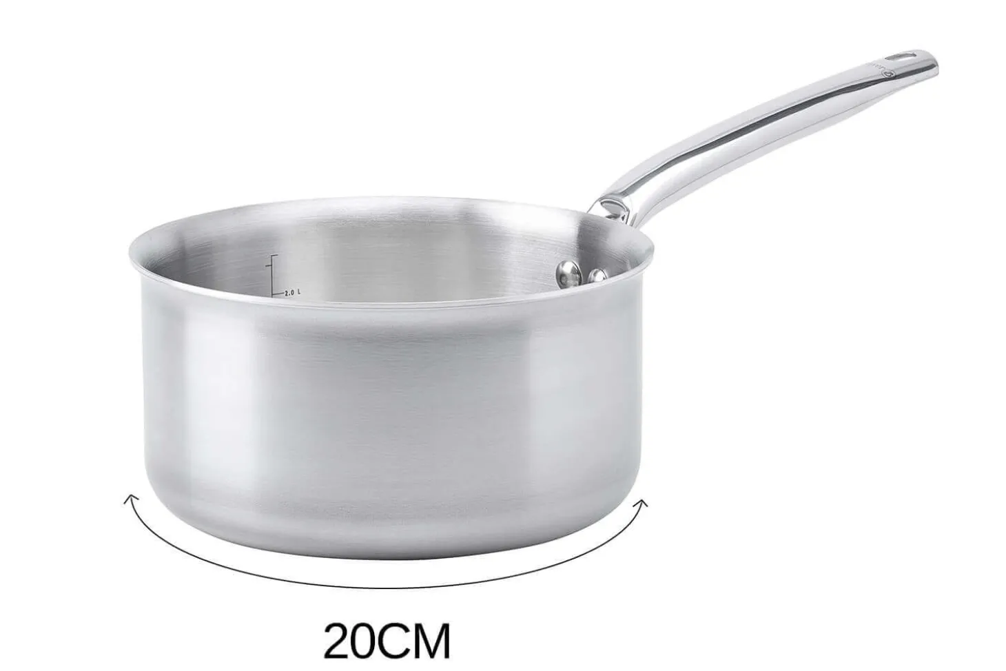 Set de 3 casseroles De Buyer Alchimy en inox 18/10 3 plis 16, 18 et 20cm