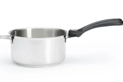 Set de 4 casseroles De Buyer Milady Twisty en acier inoxydable + 1 poignée + 2 anses