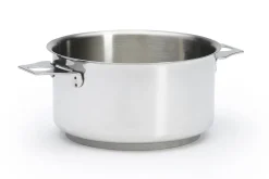 Set de 4 casseroles De Buyer Milady Twisty en acier inoxydable + 1 poignée + 2 anses