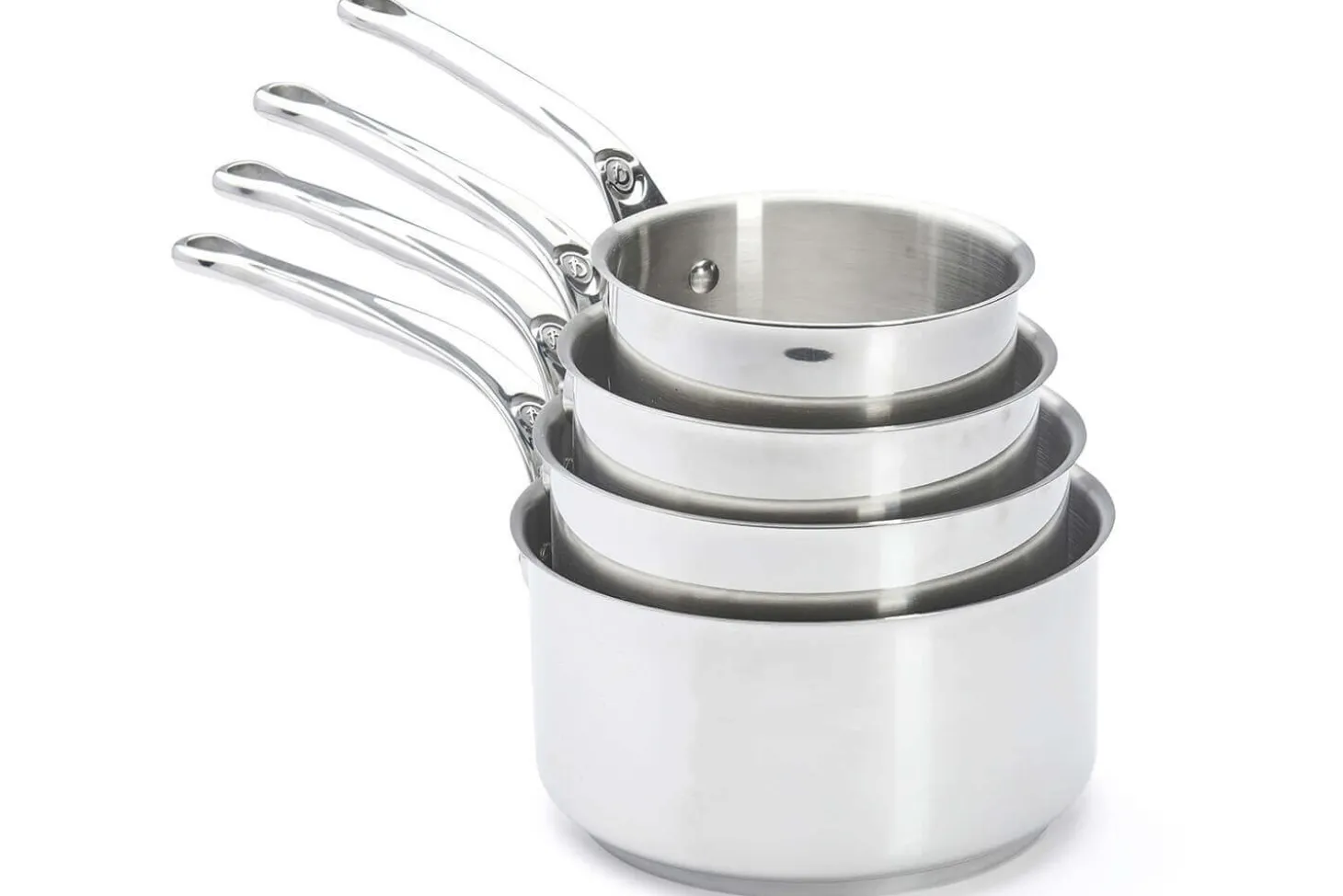 Set de 4 casseroles De Buyer Milady en acier inoxydable 14-16-18-20cm