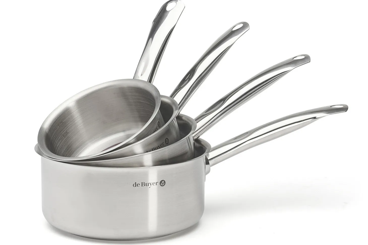 Set de 4 casseroles De Buyer Prim'Appety en inox 14-16-18-20cm