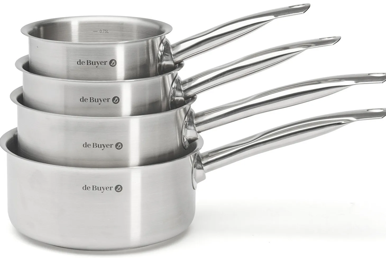 Set de 4 casseroles De Buyer Prim'Appety en inox 14-16-18-20cm