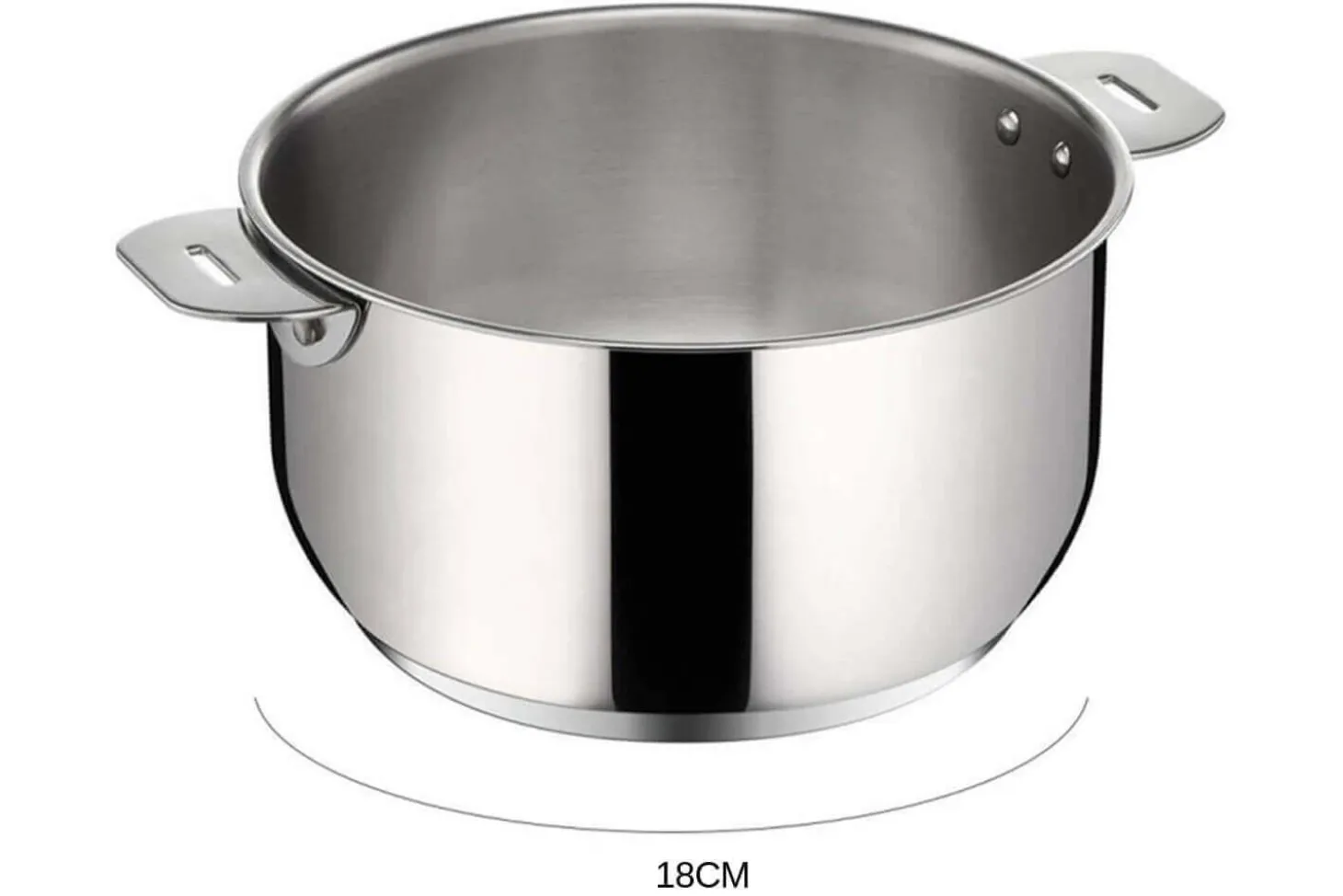 Set de 3 casseroles Lagostina Salvaspazio en inox 16, 18 et 20cm + poignée amovible + détergent