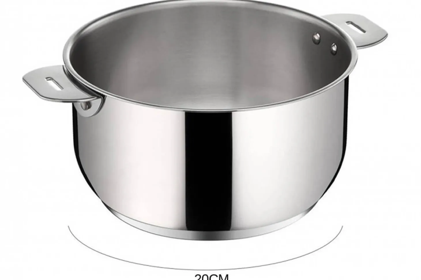 Set de 3 casseroles Lagostina Salvaspazio en inox 16, 18 et 20cm + poignée amovible + détergent