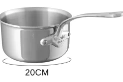Set de 3 casseroles Mauviel M'Urban4 en fonte d'inox avec poignée fixe compatible induction