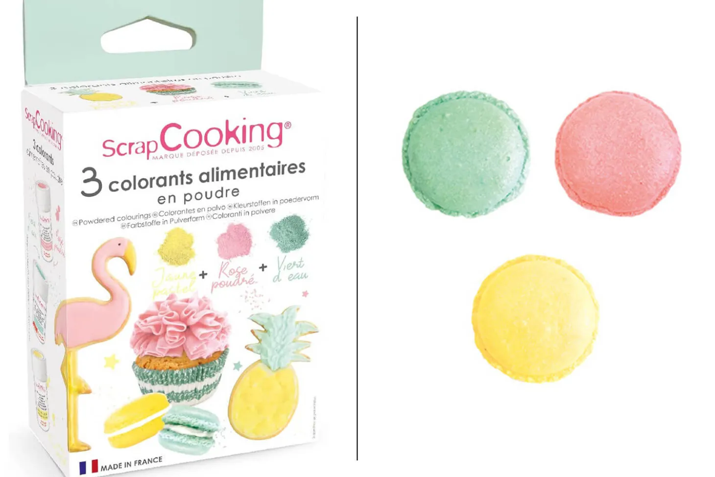 Set de 3 colorants alimentaires en poudre Scrapcooking Summer 3x5g