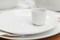 Set de 4 coquetiers Mikasa Chalk en porcelaine blanche