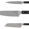 Set de 3 couteaux Berghoff Dina Gene en acier inoxydable noir