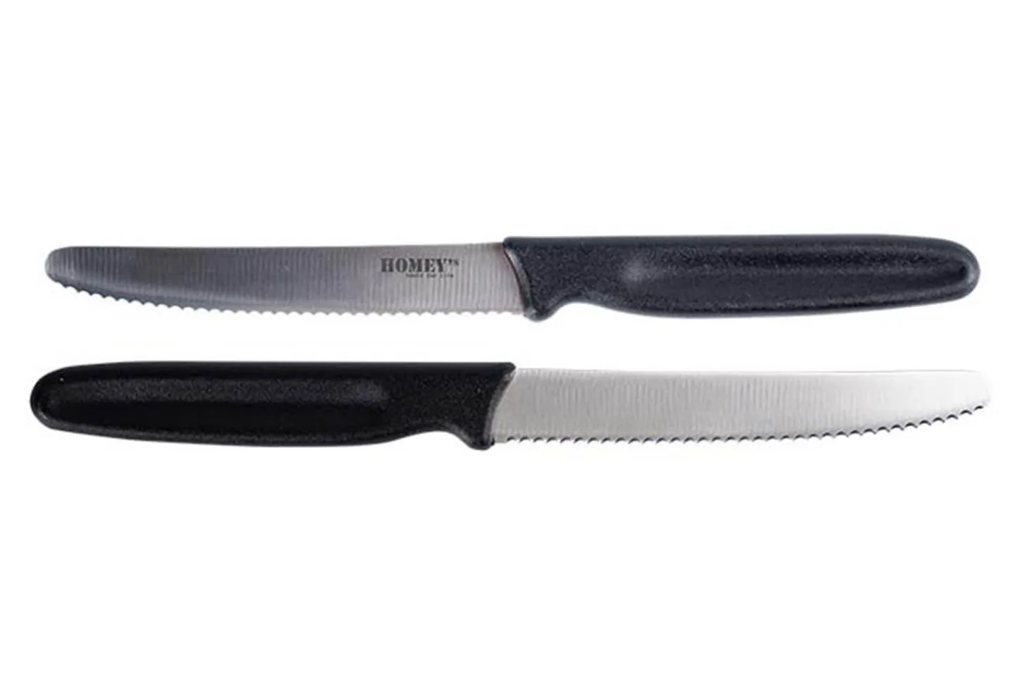 Set de 2 couteaux de cuisine universels Homey's Mölti SVART lame crantée 11cm