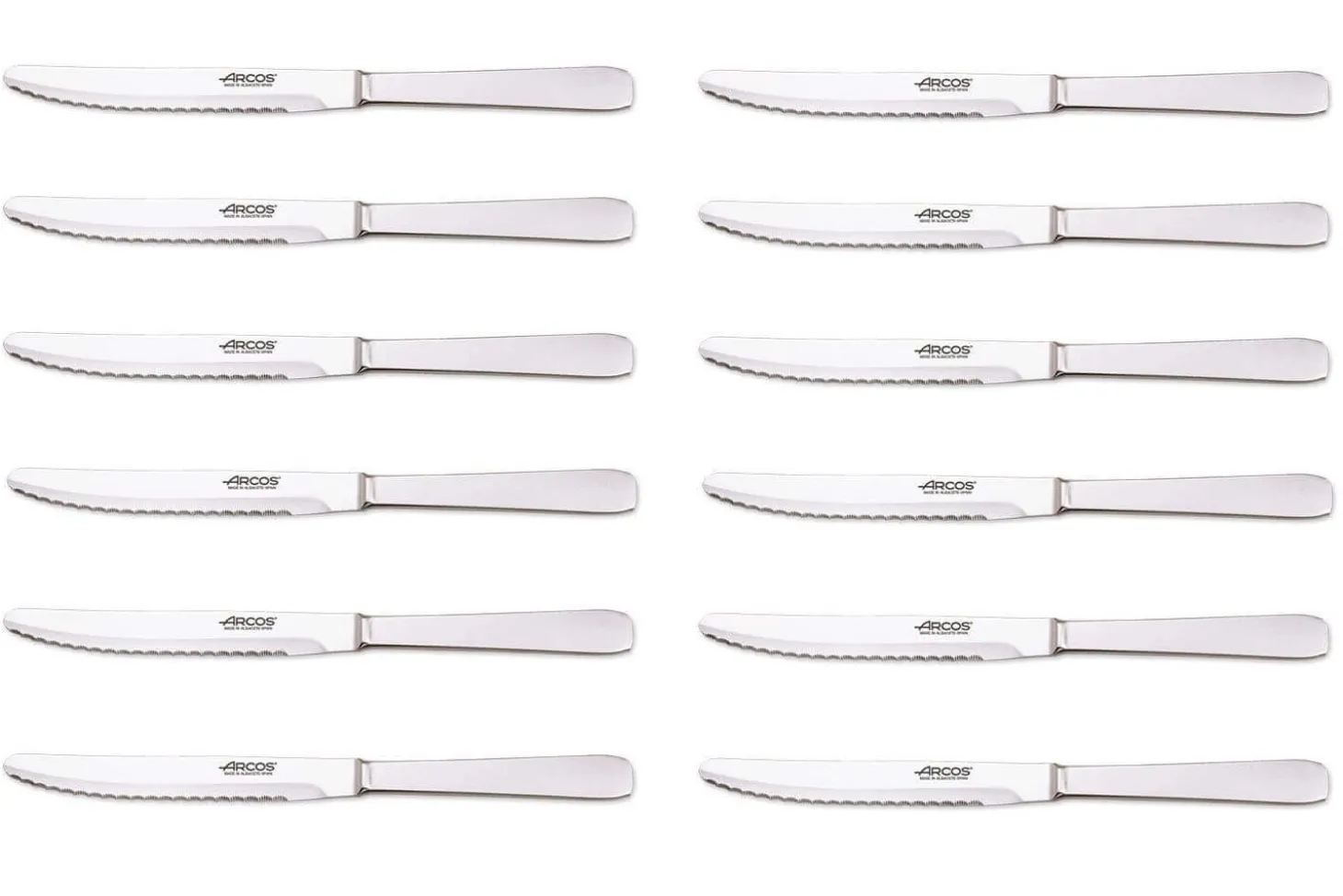 Set de 12 couteaux de table Arcos monobloc 12.5cm
