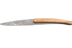 Set de 2 couteaux d'office Deejo Office Japonais manche en bois d'olivier et bois corail 9cm