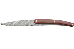 Set de 2 couteaux d'office Deejo Office Polynésien et Pacifique manche en bois d'olivier et bois corail 9cm