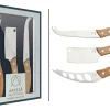Set de 3 couteaux à fromage Artesà manches en bois