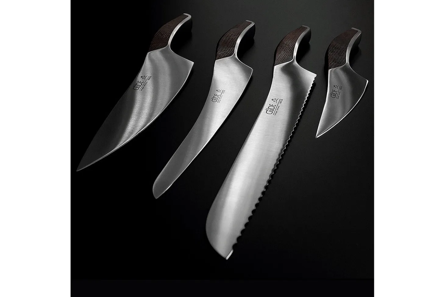 Set de 4 couteaux Gude Synchros + porte couteaux
