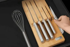 Set de 5 couteaux Joseph Joseph Elevate Steel Knives Bamboo Store + plateau en bambou