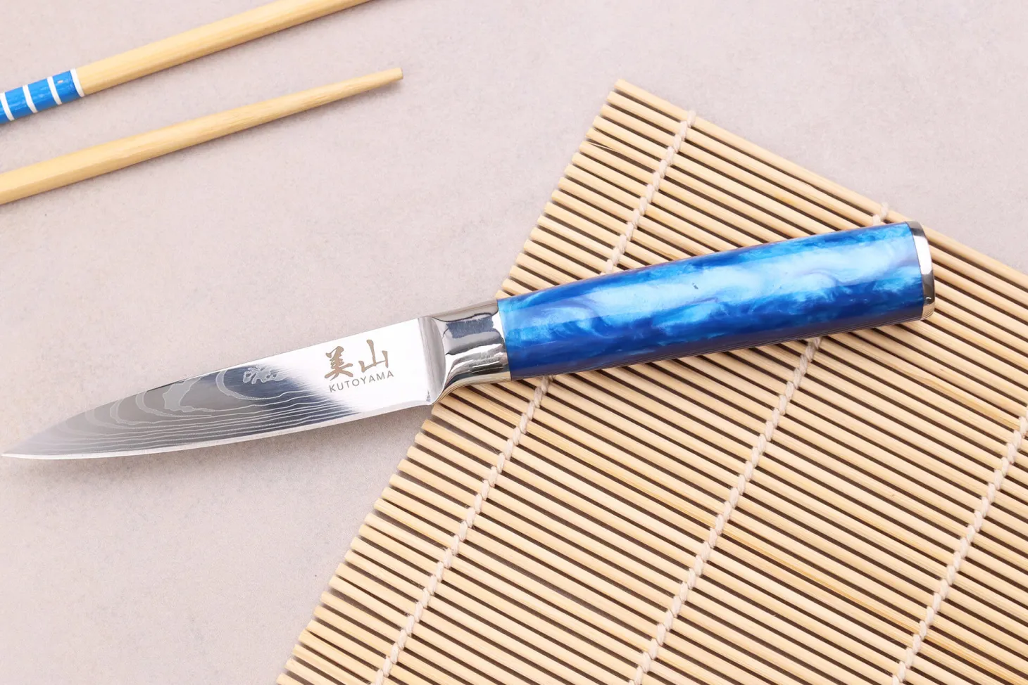Set de 2 couteaux Kutoyama Blue Wave chef + office
