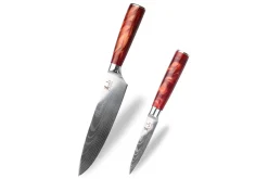 Set de 2 couteaux Kutoyama Red Flame chef + office